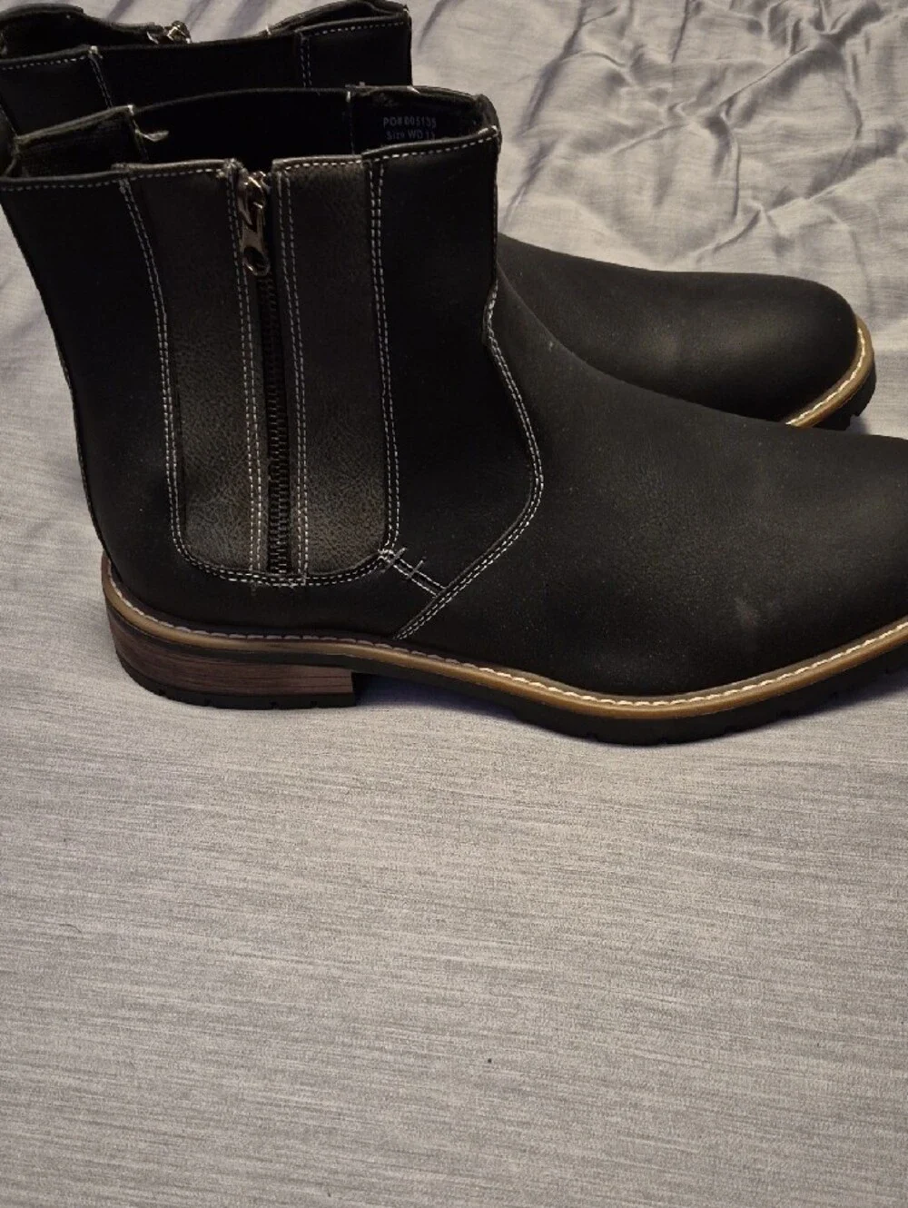 Black Chelsea Ankle Boots for Men - Classic Slip-On Style